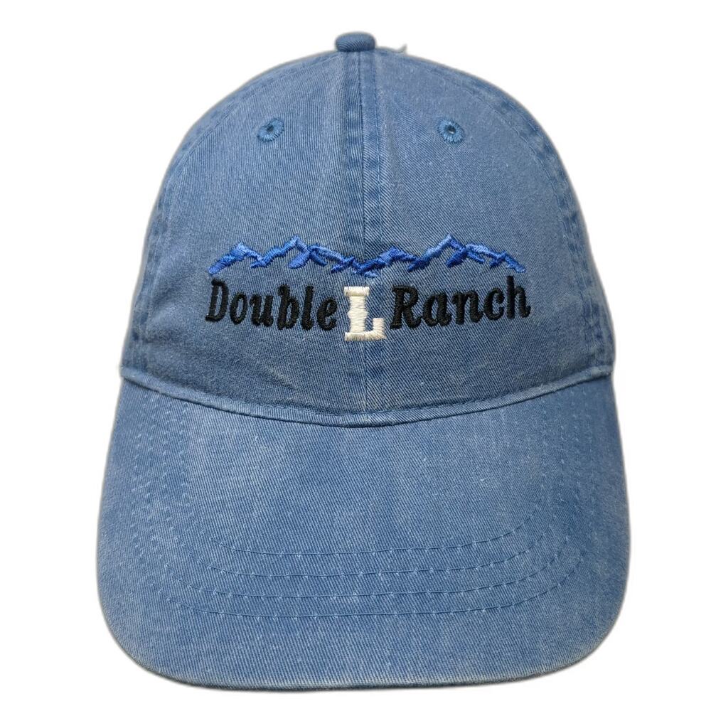 OTTO Baseball Cap Blue One Size Double L Ranch Bishop CA Mountain Graphic Hat